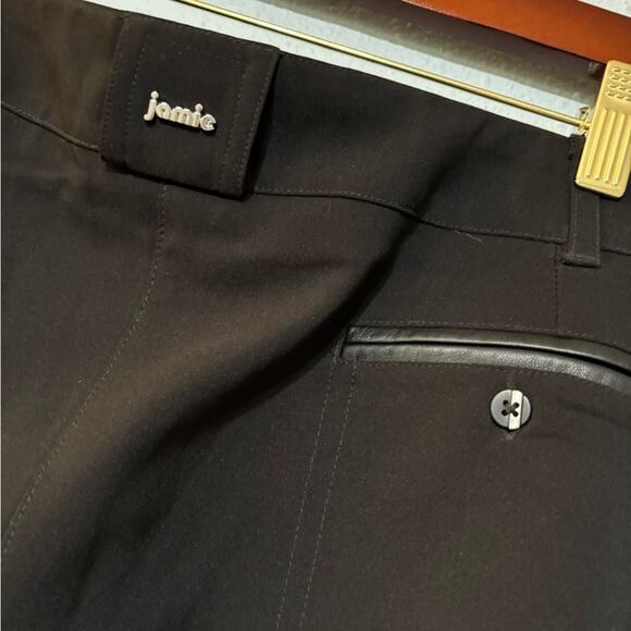 Jamie Sadock Black Pleated Wide Leg Capri Golf Pants 14 EUC - Picture 6 of 7